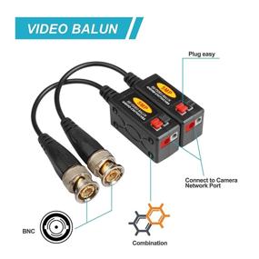 img 2 attached to 20 Pairs Passive HD BNC Video Balun Transceiver Transmitter for AHD/TVI/CVI/CVBS CCTV Security Cameras - Cable Connectors for 720P/960P/1080P/3MP/5MP Resolution