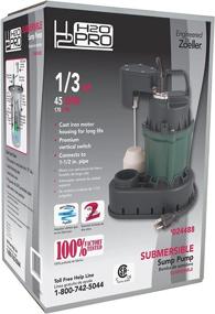 img 2 attached to 💦 H2O PRO 0.33 HP Cast Iron Submersible Sump Pump - Enhanced by Zoeller