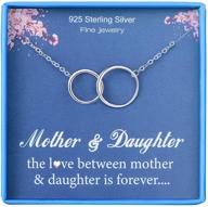 🎁 cherished moments: silver necklace gifts for mom from daughter on mother's day, valentines day, birthday, or bridal occasions - unique jewelry ideas logo