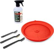 🔧 the sili deluxe saw blade cleaning kit featuring the sili saw blade cleaning tray, trend clean/500 tool cleaner in a convenient 18 ounce spray bottle, and the fulton 3 piece assorted wire brush set logo