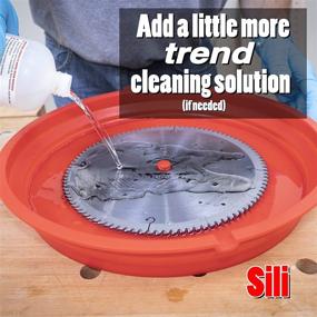 img 1 attached to 🔧 The Sili Deluxe Saw Blade Cleaning Kit featuring the Sili Saw Blade Cleaning Tray, Trend CLEAN/500 Tool Cleaner in a convenient 18 ounce Spray Bottle, and the Fulton 3 Piece Assorted Wire Brush Set