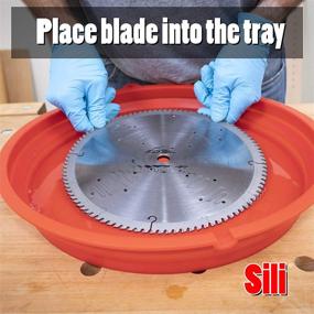 img 2 attached to 🔧 The Sili Deluxe Saw Blade Cleaning Kit featuring the Sili Saw Blade Cleaning Tray, Trend CLEAN/500 Tool Cleaner in a convenient 18 ounce Spray Bottle, and the Fulton 3 Piece Assorted Wire Brush Set