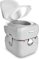 🚽 yitahome portable toilet 5.8 gallon - travel rv potty with level indicator, t-type water outlets, anti-leak handle water pump, rotating spout - ideal for camping, boating, hiking, and trips logo