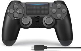 img 4 attached to 🎮 Wireless PS4 Controller, Usergaing PS4 Gamepad for Sony PS4/Pro/Slim/PC with Audio Function, Speaker and Dual Vibration