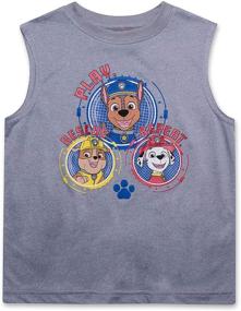 img 2 attached to 👕 Boys' Summer Active-wear Bundle: Paw Patrol Tank Top, Shorts, and Shirt Set