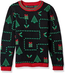 img 1 attached to 🎄 Stay Festive with Blizzard Bay Boys' Pixel Presents Xmas Sweater!