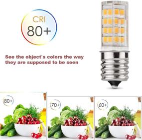 img 2 attached to E17 LED Light Bulbs Microwave Appliance Light Bulb For Refrigerator Range Hood Over Stove Part 8206232A 1890433 8206232 AP4512653 AC 110V-130V (4W-3 Pack Industrial Electrical