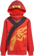 🧱 ultimate lego ninjago zip hoodies for boys' stylish sweatshirts logo