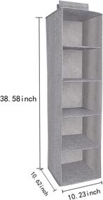 img 1 attached to 5 Shelf Organizer Foldable Washable Accessories