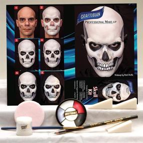 img 4 attached to Graftobian 88852 Skull Makeup Kit