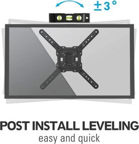 img 1 attached to 📺 MountUP MU0039 Full Motion TV Wall Mount - Swivel & Extend 17.7", for 26-55" TVs