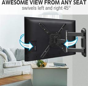 img 2 attached to 📺 MountUP MU0039 Full Motion TV Wall Mount - Swivel & Extend 17.7", for 26-55" TVs