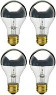 chrome silver medium incandescent bulb 60a19 logo