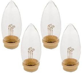 img 2 attached to Enhance Your Home Décor with Celestial Lights' Set of 4 Dual Intensity LED Replacement Window Candle Bulbs