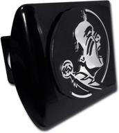 🏈 florida state university (seminole) black hitch cover by elektroplate logo