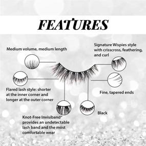 img 1 attached to 💎 Ardell Faux Mink Lashes Demi Wispies, 4 Pack: Luxurious and Affordable Eyelashes