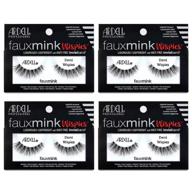 💎 ardell faux mink lashes demi wispies, 4 pack: luxurious and affordable eyelashes logo