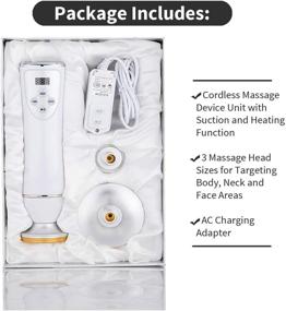 img 3 attached to 3-in-1 Electric Gua Sha Scraping and Vacuum Cup Therapy Machine with Heat - Facial Cupping, Back and Full Body Titanium-Alloy Suction Massage Heads - Myofascial Release and Lymphatic Drainage - MyoLogix