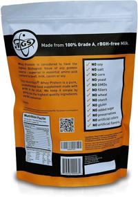 img 1 attached to 🥛 TGS 100% Whey Protein Powder Unflavored, Unsweetened, Keto Friendly - 2lb - All Natural, Low Carb, Low Calorie, Soy-Free, Made in USA