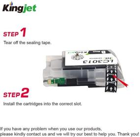 img 2 attached to 🖨️ 10 Pack Kingjet LC3013 Compatible Ink Cartridge Replacement for Brother LC3011 LC3013 - 2 Sets and 2 Black - For Use with MFC-J487DW MFC-J491DW MFC-J497DW MFC-J690DW MFC-J895DW Inkjet Printers