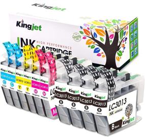 img 4 attached to 🖨️ 10 Pack Kingjet LC3013 Compatible Ink Cartridge Replacement for Brother LC3011 LC3013 - 2 Sets and 2 Black - For Use with MFC-J487DW MFC-J491DW MFC-J497DW MFC-J690DW MFC-J895DW Inkjet Printers