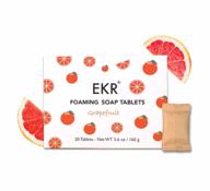 🍊 2021 upgraded ekr foaming hand soap refills tablets: grapefruit scent, 20 tabs — convenient and affordable hand hygiene solution logo