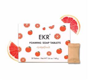 img 4 attached to 🍊 2021 Upgraded EKR Foaming Hand Soap Refills Tablets: Grapefruit Scent, 20 Tabs — Convenient and Affordable Hand Hygiene Solution