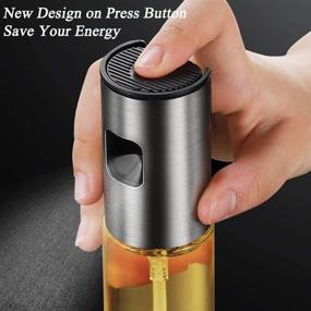 img 3 attached to Oil Sprayer Mister: Portable Mini Kitchen Gadget for Cooking, Salads, Baking, Grilling, BBQ, Roasting - Olive Oil Spritzer, Vinegar & Vegetable Oil Dispenser for Air Fryer