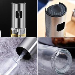 img 1 attached to Oil Sprayer Mister: Portable Mini Kitchen Gadget for Cooking, Salads, Baking, Grilling, BBQ, Roasting - Olive Oil Spritzer, Vinegar & Vegetable Oil Dispenser for Air Fryer