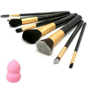 img 2 attached to 10-Piece Makeup Brushes Set on Sale – Professional Brush Kit with 2 Beauty Blenders, Kabuki Flat Top Foundation, Powder, Highlighter, Contour, Eyeshadow, and Concealer Brushes.