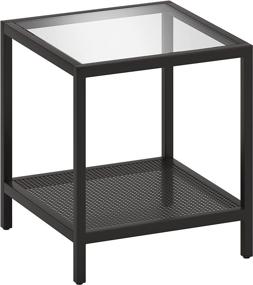 img 3 attached to Modern Black Henn&Hart Side Table - Sleek and Stylish Furniture Accent for Any Space