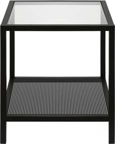 img 2 attached to Modern Black Henn&Hart Side Table - Sleek and Stylish Furniture Accent for Any Space