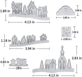 img 3 attached to Village Cutting Template Embossing Scrapbooking