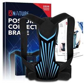 img 4 attached to 👽 XNATURE Posture Corrector For Women: Alien Design Back Trainer, Adjustable Stretcher - Relieve Lumbar, Neck, Shoulder, and Back Pain (S/M 22"-39")