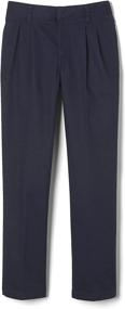 img 4 attached to 👖 French Toast Boys Adjustable Waist Relaxed Fit Pleated Pant: Standard & Husky Sizes Available