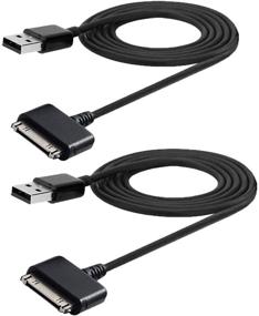 img 4 attached to 🔌 SN-RIGGOR 2 Pack 6ft USB Charge Data Sync Cable Cord - Improved Charger Cable Cord for Barnes and Noble Nook HD HD Plus Tablet 7&#34; 9&#34; Barnes &amp; Noble Nook Hd 7&#34; + 9&#34; Nook HD Plus Charger Cord 6ft