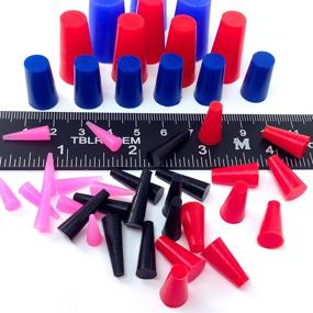 img 2 attached to 🔌 High Temperature Silicone Rubber Plug Assortment Kit - Ideal for Powder Coating, Painting, Anodizing, Plating & Media Blasting - 44 Piece Masking System