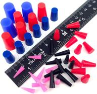 🔌 high temperature silicone rubber plug assortment kit - ideal for powder coating, painting, anodizing, plating & media blasting - 44 piece masking system logo