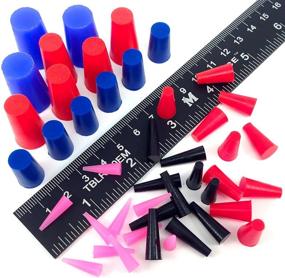 img 3 attached to 🔌 High Temperature Silicone Rubber Plug Assortment Kit - Ideal for Powder Coating, Painting, Anodizing, Plating & Media Blasting - 44 Piece Masking System