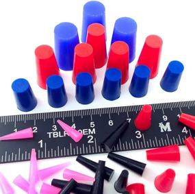 img 1 attached to 🔌 High Temperature Silicone Rubber Plug Assortment Kit - Ideal for Powder Coating, Painting, Anodizing, Plating & Media Blasting - 44 Piece Masking System