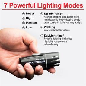 img 1 attached to 🚲 Cygolite Streak 450 Lumen Bike Light - 5 Night Modes & Daytime Flash Mode - Compact & Durable - IP67 Waterproof - Secured Hard Mount - USB Rechargeable Headlight - Ideal for Road & Commuter Bicycles, Black