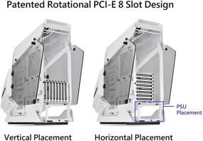 img 1 attached to 🚁 Thermaltake AH T600 Снежный вертолетный стильный открытый корпус E-ATX Full Tower - Корпус Premium с ковыряным стеклом - CA-1Q4-00M6WN-00