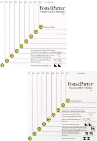 img 1 attached to Dritz Porter Triangle Hourglass Template