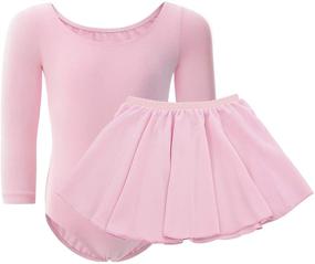img 3 attached to WEGETIT Toddler Ballet Leotards Sleeve Girls' Clothing and Active