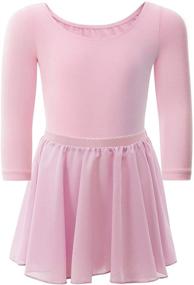 img 4 attached to WEGETIT Toddler Ballet Leotards Sleeve Girls' Clothing and Active