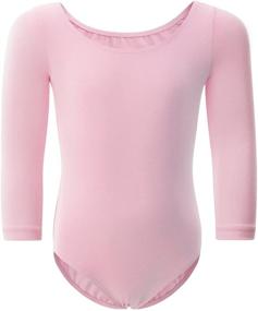 img 2 attached to WEGETIT Toddler Ballet Leotards Sleeve Girls' Clothing and Active