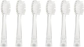 img 4 attached to SEAGO Kids Toothbrush Replacement Heads - 6 Pack Compatible with SEAGO Electric Toothbrushes Kids SG977, SG513 - Ideal for Toddlers