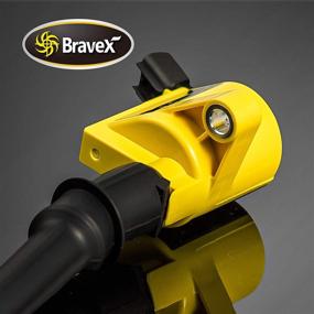 img 3 attached to Bravex 8 Pack Curved Boot Ignition Coil - Boost Ford Lincoln Mercury 4.6L 5.4L V8 Performance by 15% with DG508 C1454 C1417 FD503 Upgrade (Yellow)