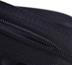 img 2 attached to 🧵 VOC #3 Nylon Coil Zipper Tape: Long Black Zippers by The Yard for Sewing & Crafts (5 Yards) – Includes 12PCS Sliders & Tags – Zipper Roll for Tailors