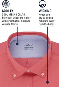 img 1 attached to IZOD Short Sleeve Regular Stretch Men's Clothing in Shirts